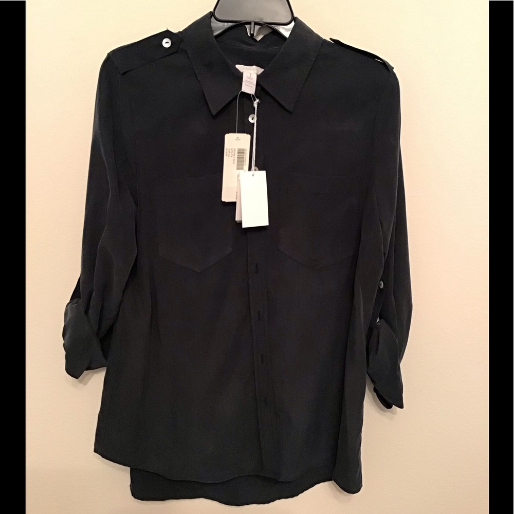 NWT Collared shirt with roll-tab sleeves